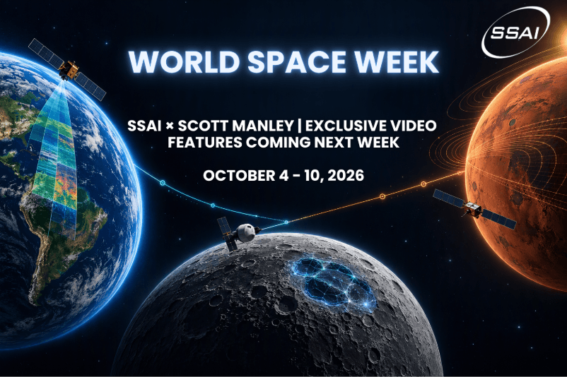 SSAI is pleased to announce a special collaboration with aerospace science communicator, Scott Manley, which is happening now during World Space Week (October 4–10, 2026)!
