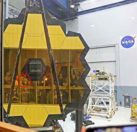 Jason and his daughter - look close - viewing the JWST